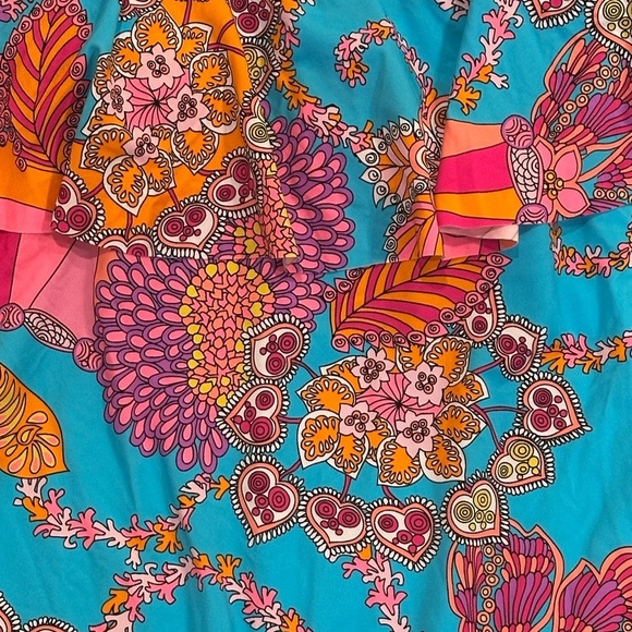 🆕 Trina Turk Women's Meilani Ruffle One Piece Swimsuit Off Shoulder Floral - Picture 6 of 8